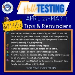 Test Taking Tips and Reminders